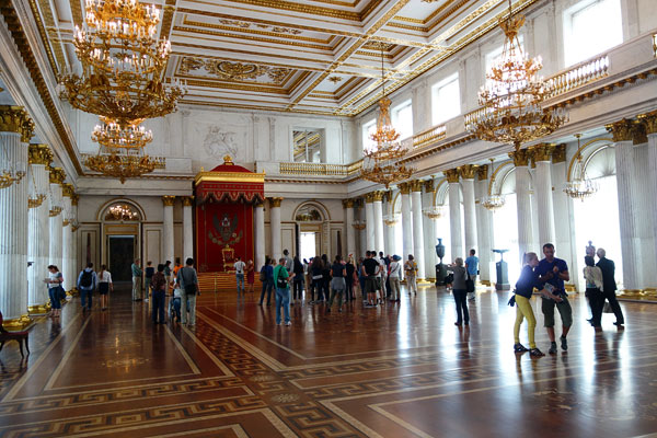 The Winter Palace throne room