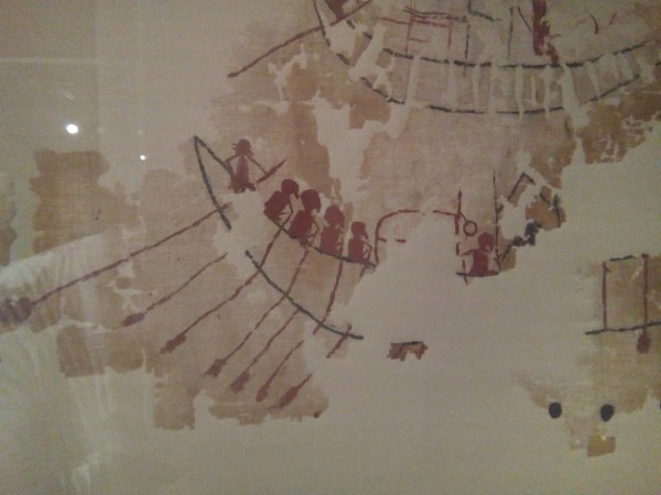 Oldest known painting on linen. Linen is still the favorite fabric of artists.
