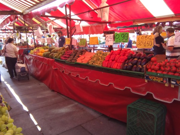 Street market in Turin