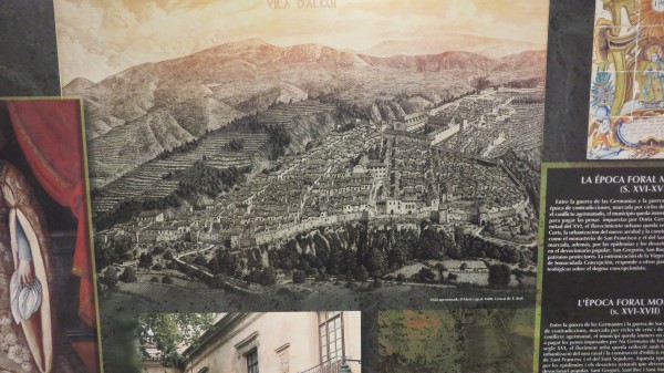 Drawing of Alcoi from 1600's