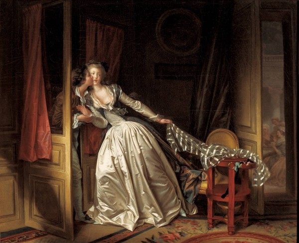 Jean-Honore Fragonard and Marguerite Gerard's 'The Stolen Kiss' (late 1780s)
