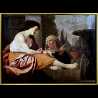 Gerrit van Bronckhorst Betsaben al Bagno in Galeria Nazionale d'Arte Antica Rome