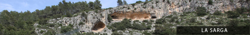 Caves art of La Sarga, Spain