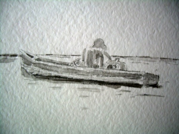 Man In Canoe, Panama