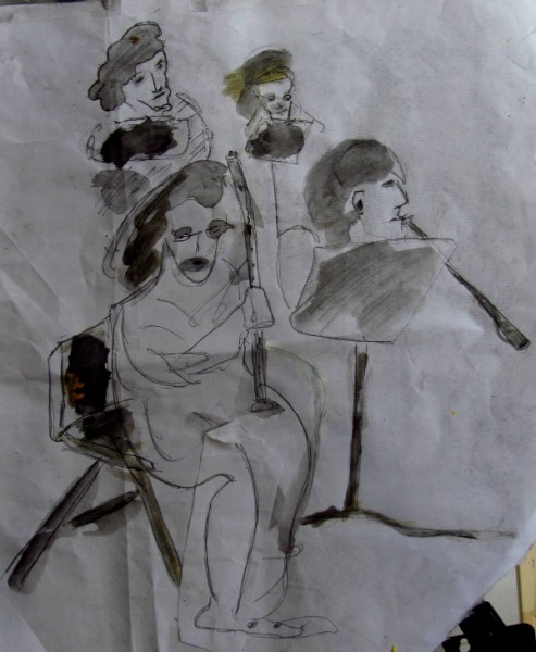 Quartet drawing