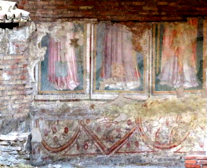 Roman era frescoes at Tor di Argentina