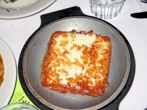 Cheese saganaki