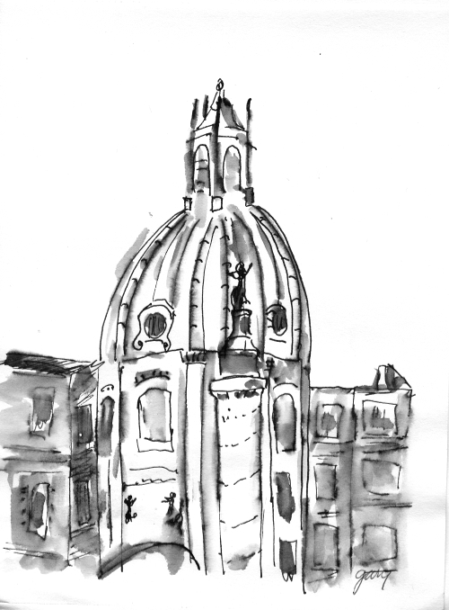 Trajans Column from Vittorio Emanuelle