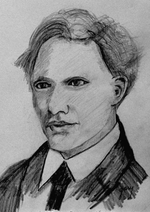 Van Gogh As Young Man, pencil